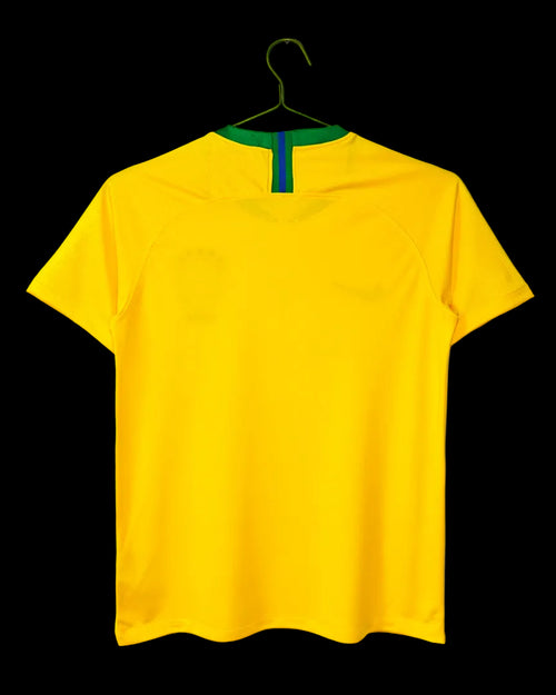 2018 Brazil home retro jersey