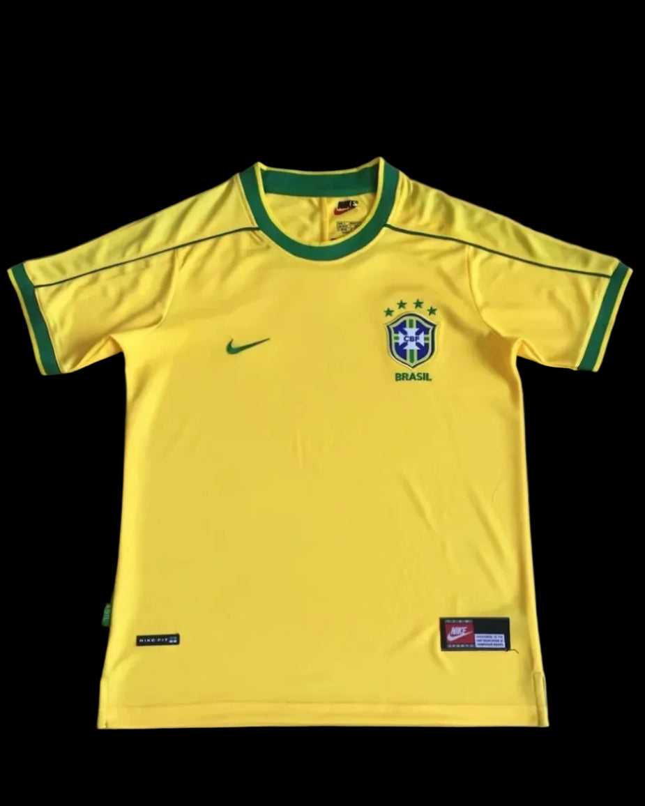 Brazil 1998 retro S-4XL home jersey