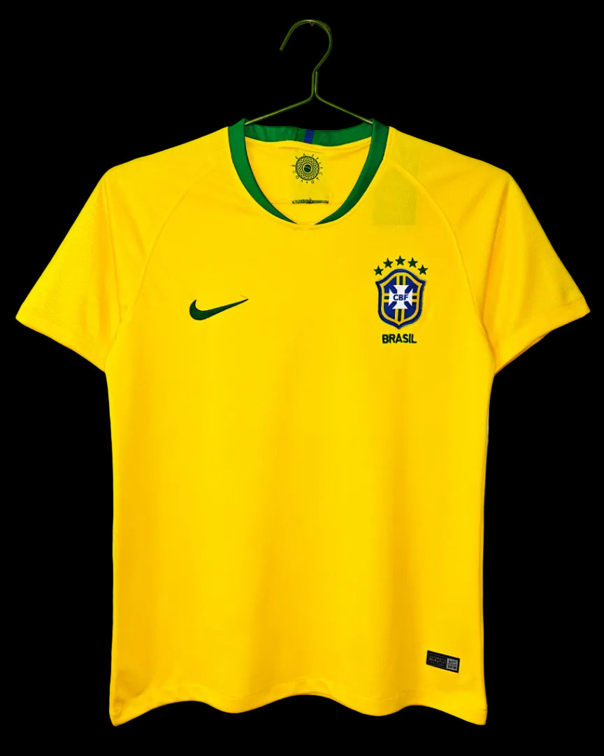 2018 Brazil home retro jersey